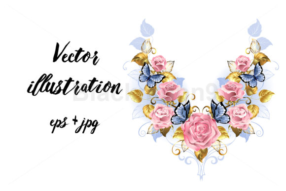Download Pattern of Pink Roses - Ink Collection