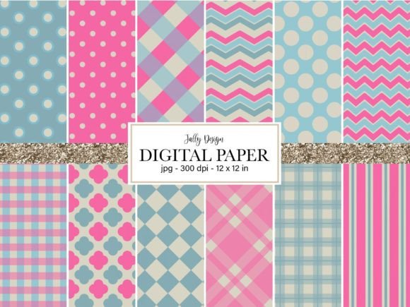 Download Blue and Pink Patterns - Ink Collection