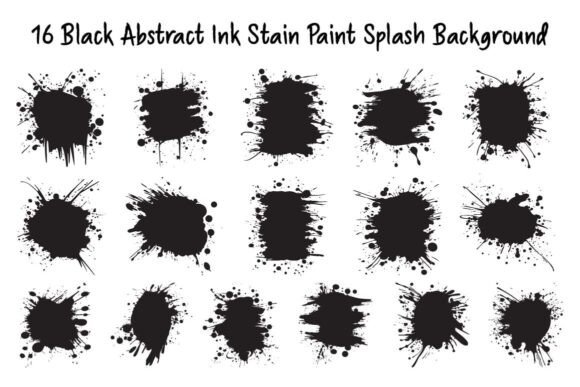 Download 16 Black Abstract Ink Splash Background - Ink Collection