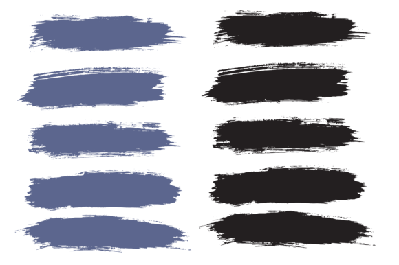 Download Paint Ink Vector Brush Stroke Set - Ink Collection
