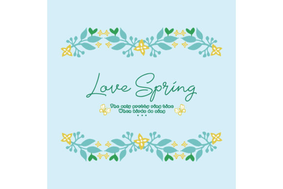 Download The Love Spring Card Template Concept - Love Collection